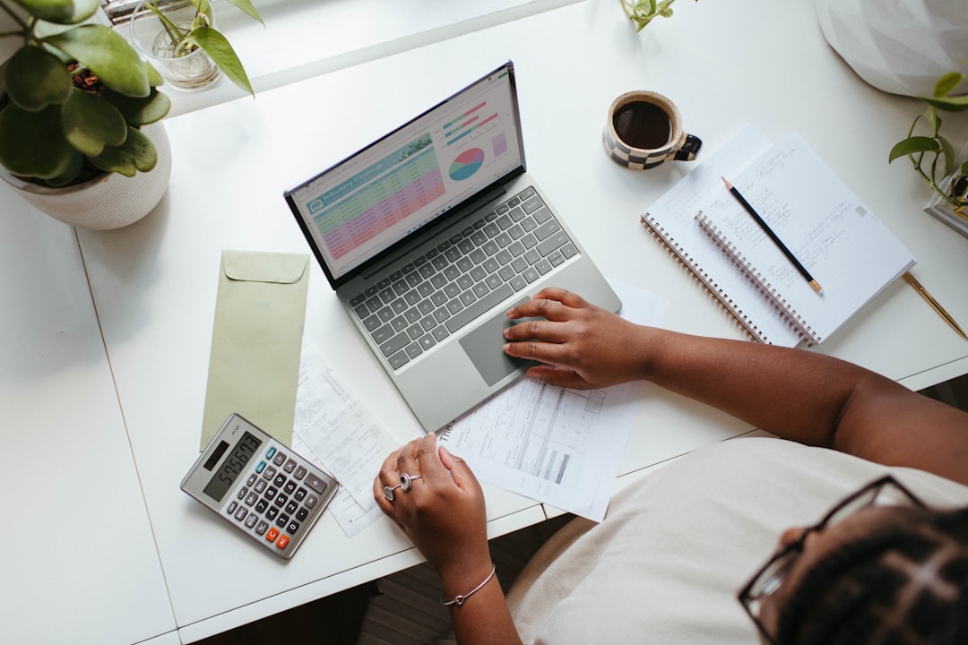 freelancer accounting spreadsheet laptop