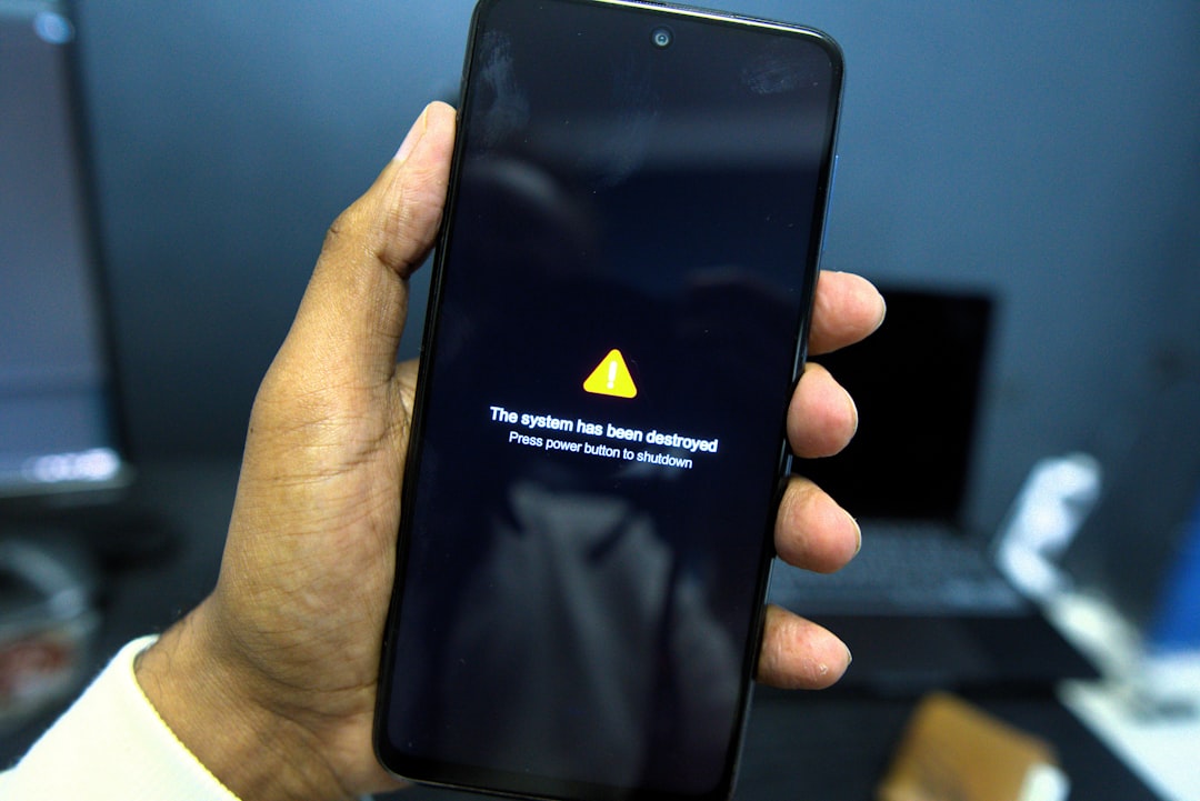 fraud warning alert smartphone